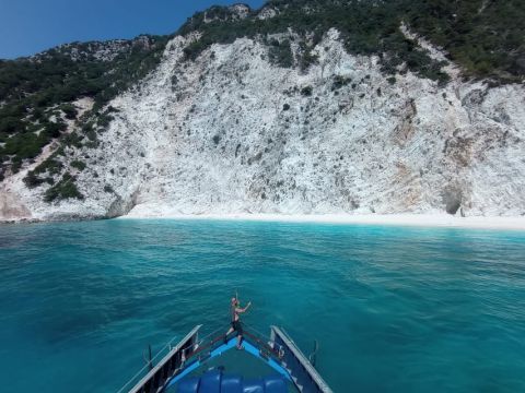 Boat to Kefalonia and Ithaca with swim stops 3