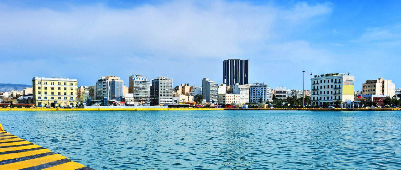 Piraeus port in Athens