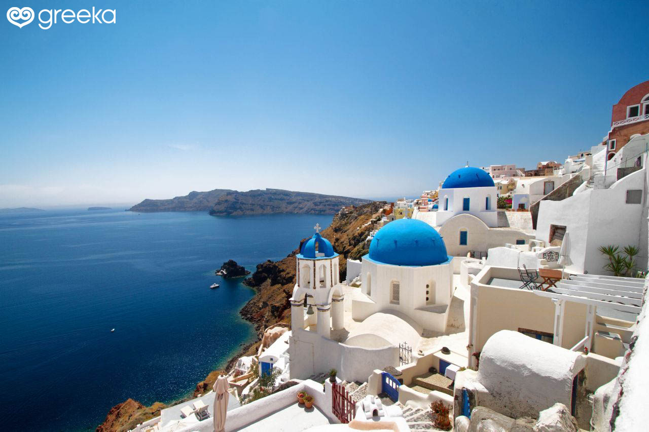 Oia in Santorini, the most famous village in Greece