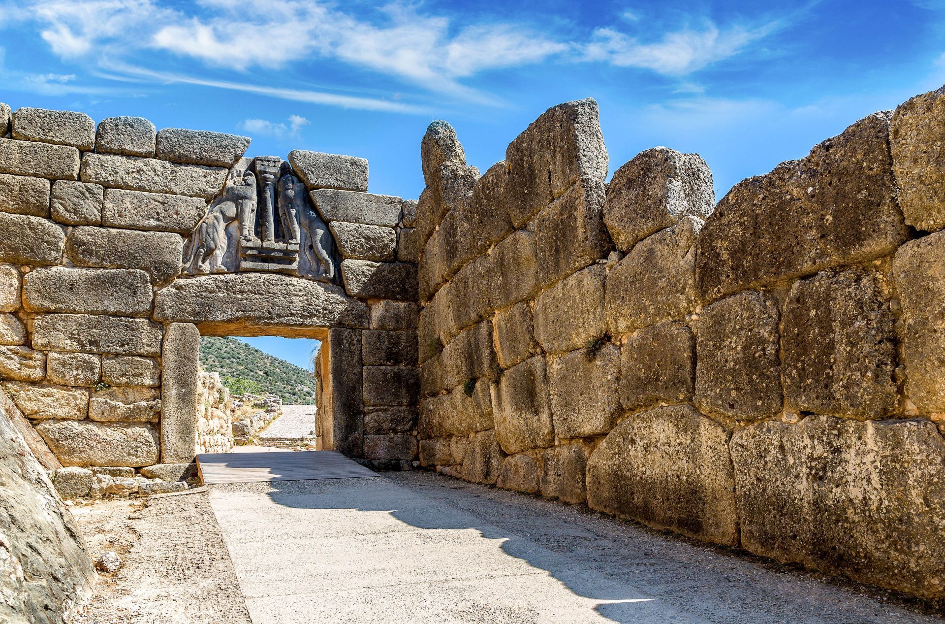 Peloponnese: The Lion Gate in Mycenae