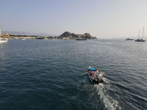 Corfu Town 3hr private cruise with swim stops 1